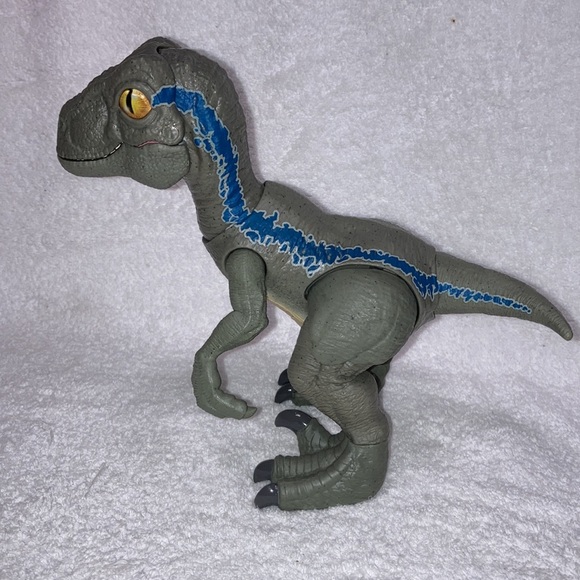 Jurassic World Primal Pal Blue Dino Rivals Dinosaur Figure TESTED & WORKS - Picture 5 of 9